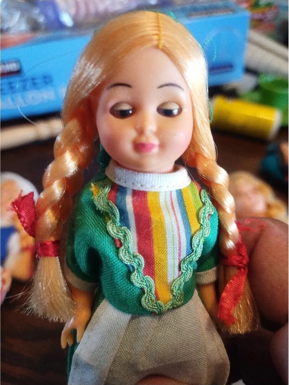 Vintage Nationality Heritage Dolls with Sleepy Eyes Hong Kong Set of 4
